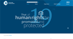 Desktop Screenshot of community-democracies.org